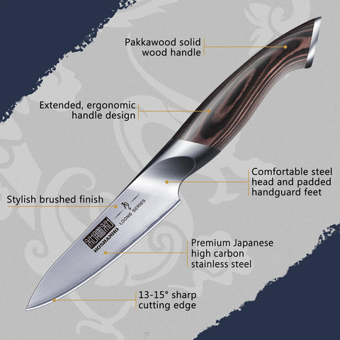 HOSHANHO 3.75-inch blade with razor-sharp edge.
