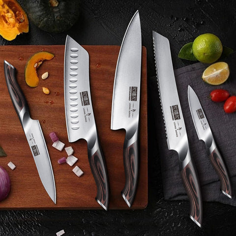 HOSHANHO 3.75-inch paring knife for peeling and detail work.