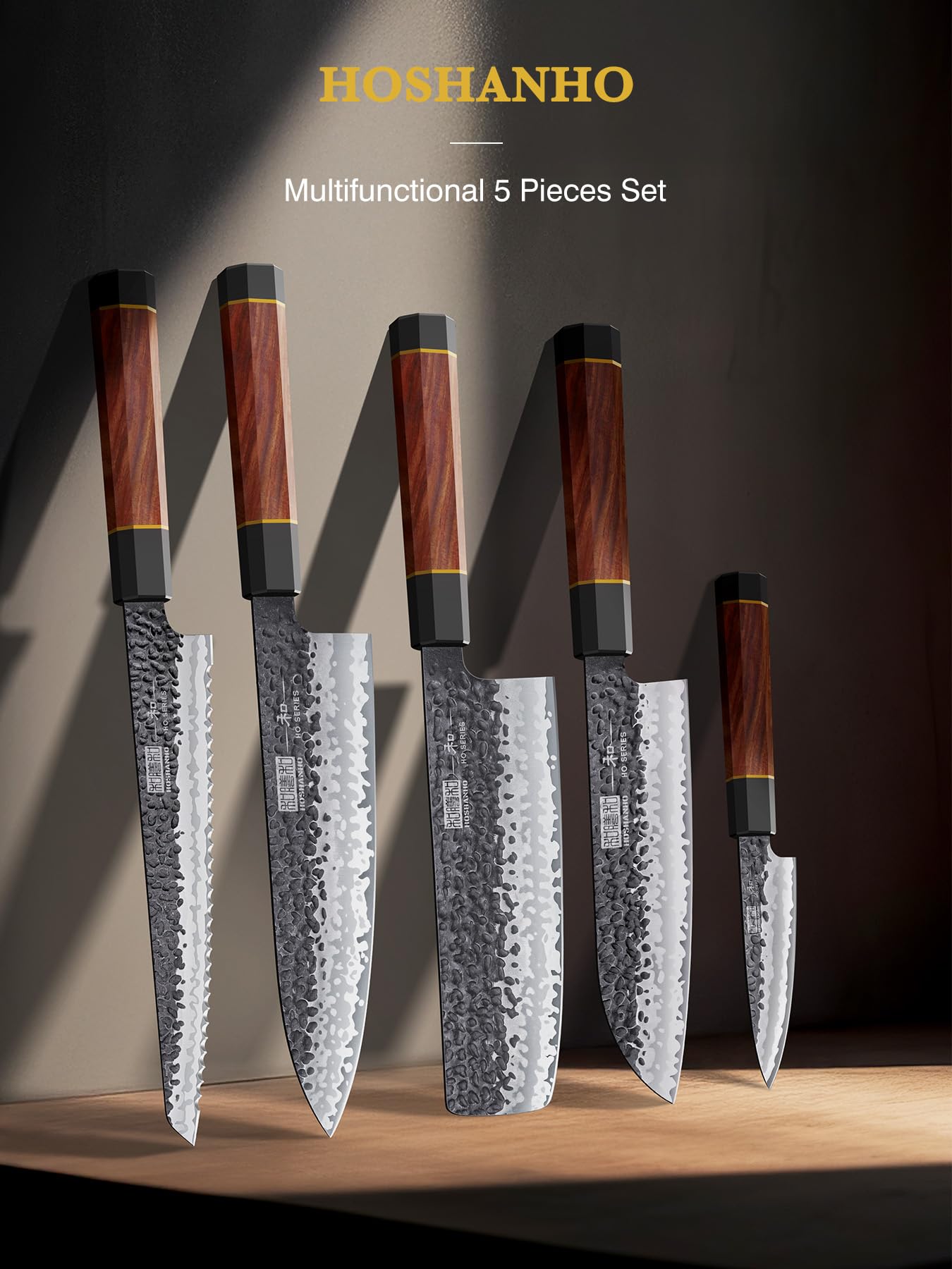 HOSHANHO 3.75-inch paring knife detail for peeling and trimming tasks