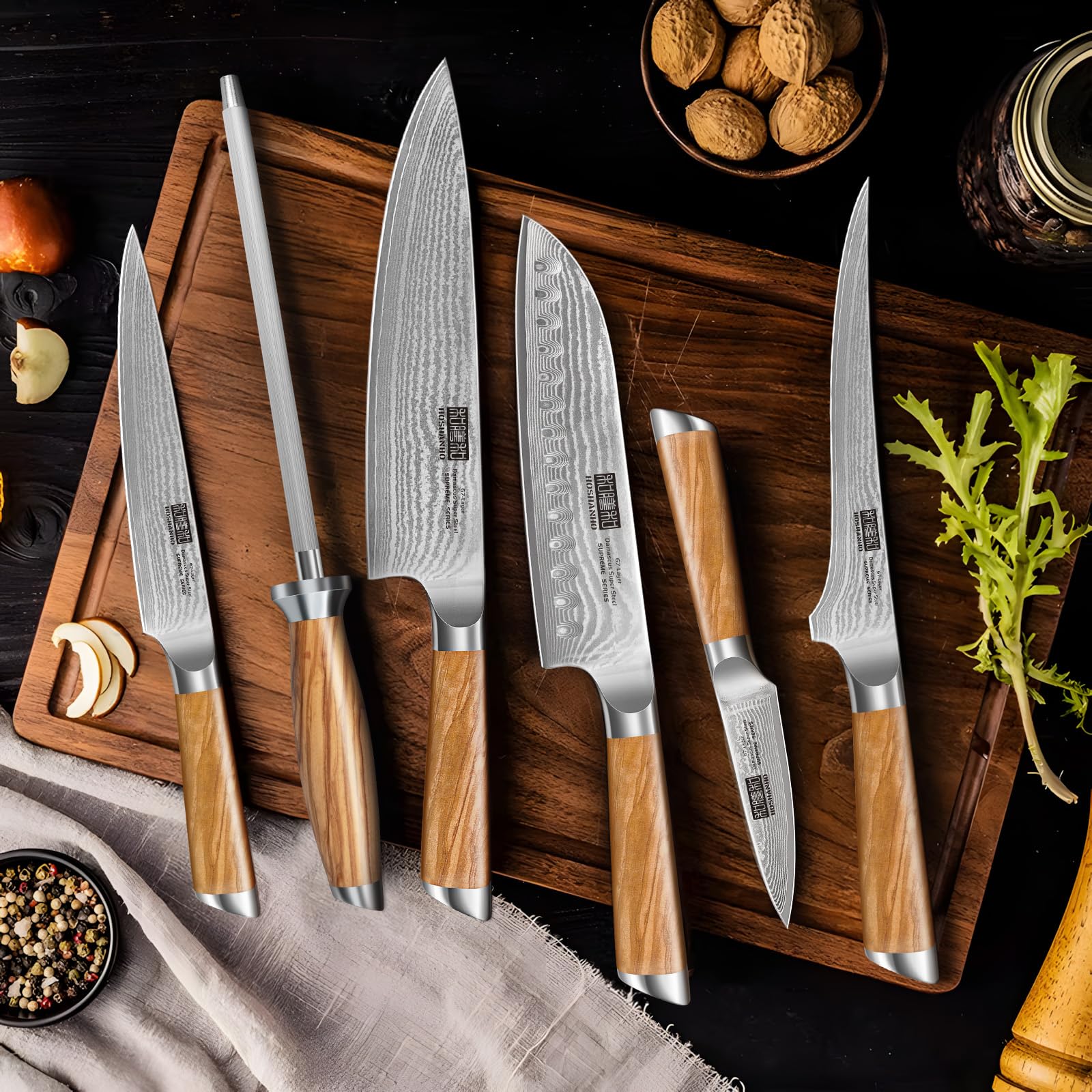 HOSHANHO 6-inch utility knife handles fruit and vegetables efficiently