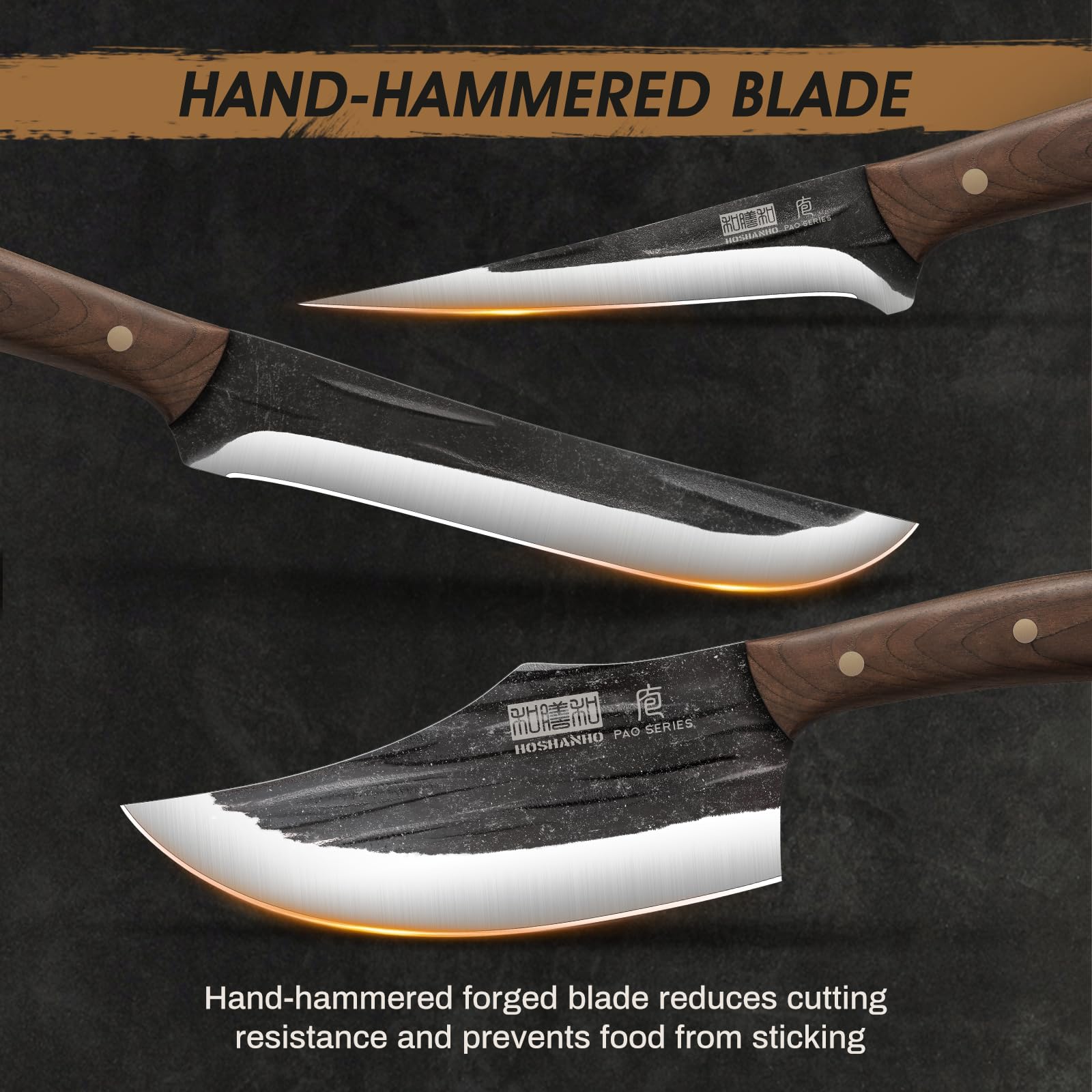 HOSHANHO 6in meat cleaver knife for precise meat and cartilage cuts