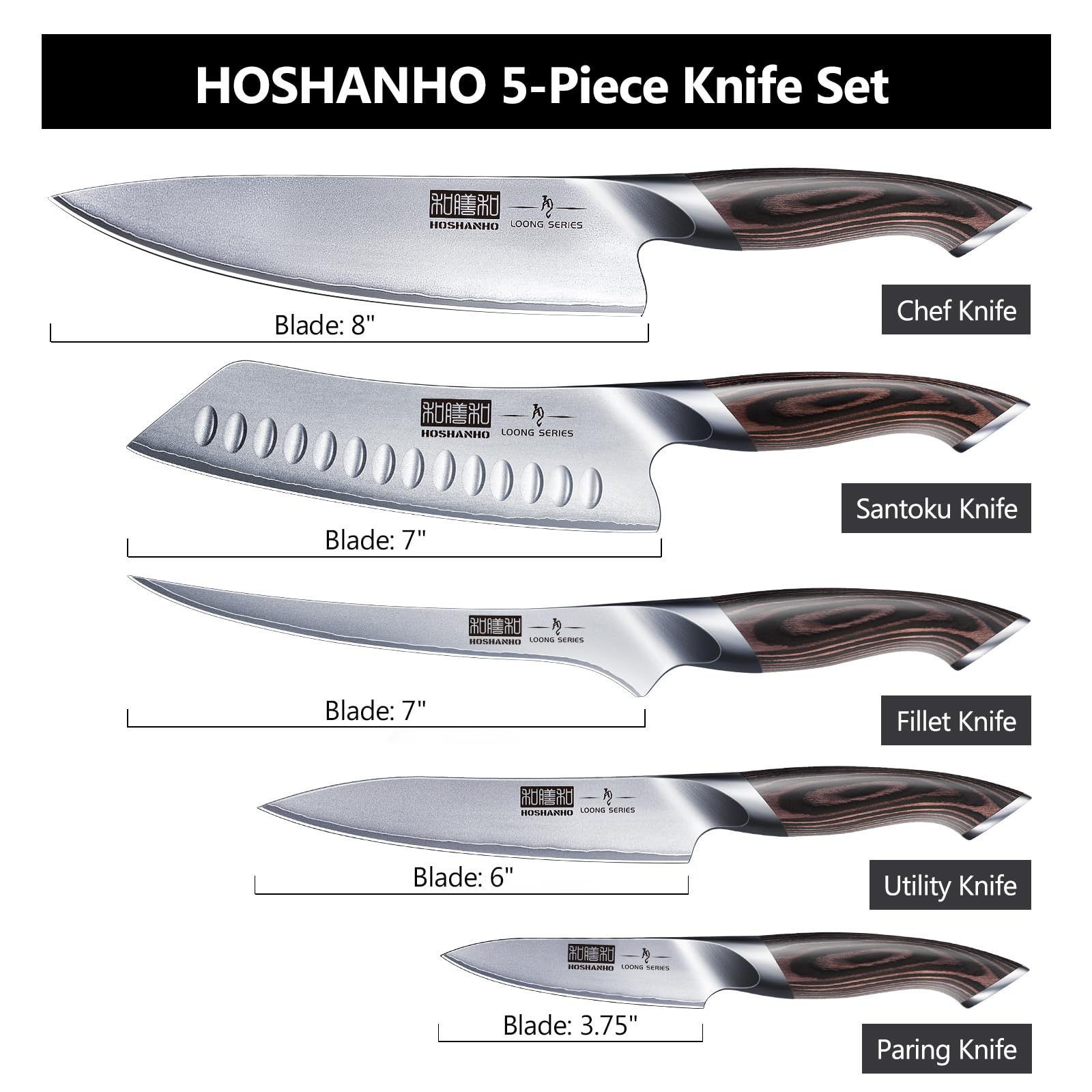 HOSHANHO 7-inch fillet knife slicing meat evenly