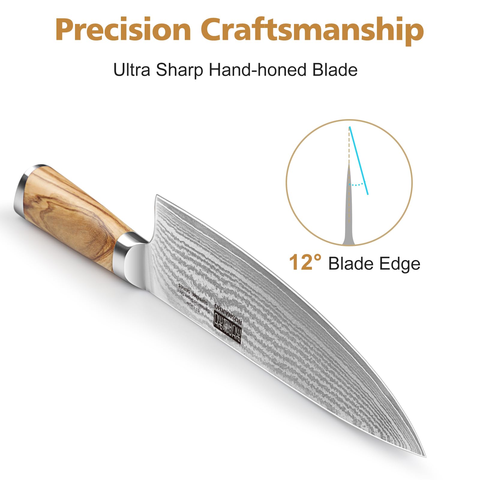 HOSHANHO 7-inch fillet knife enables clean fish fillets with ease