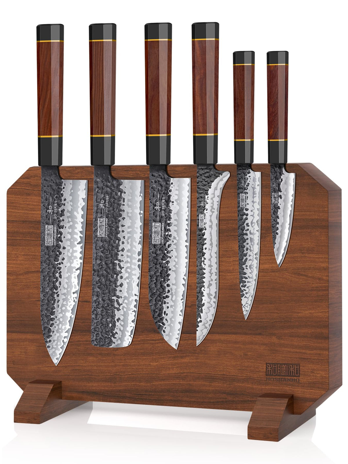 HOSHANHO 7-piece set with magnetic block for clutter-free countertop prep