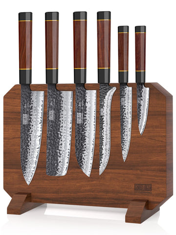 HOSHANHO 7-piece set with magnetic block for clutter-free countertop prep