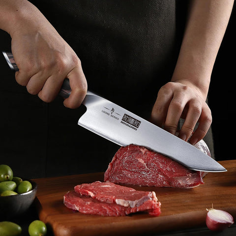 HOSHANHO 7-inch nakiri knife ideal for vegetables and greens