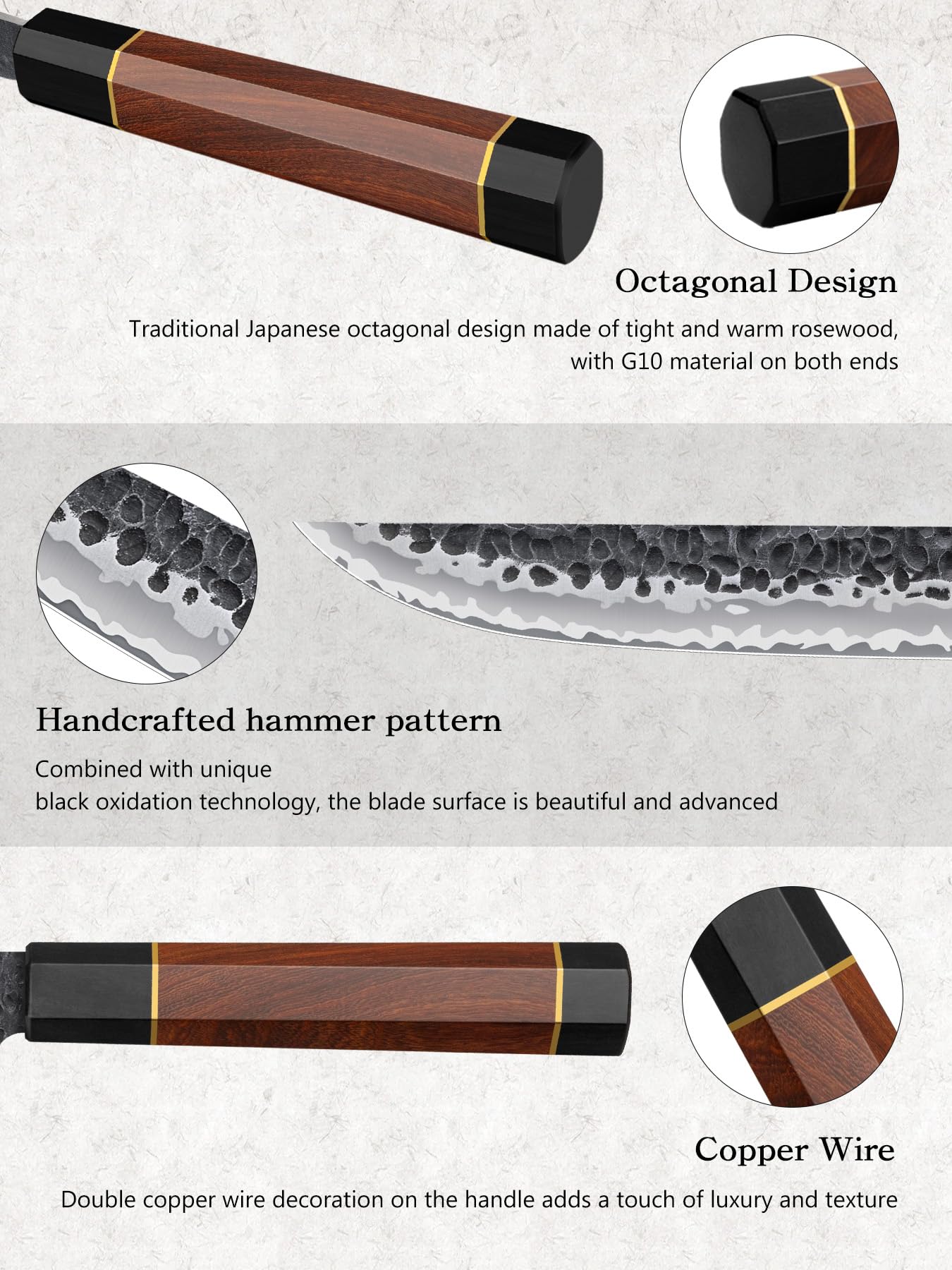 HOSHANHO curved flexible blade following fish contours for smooth cuts