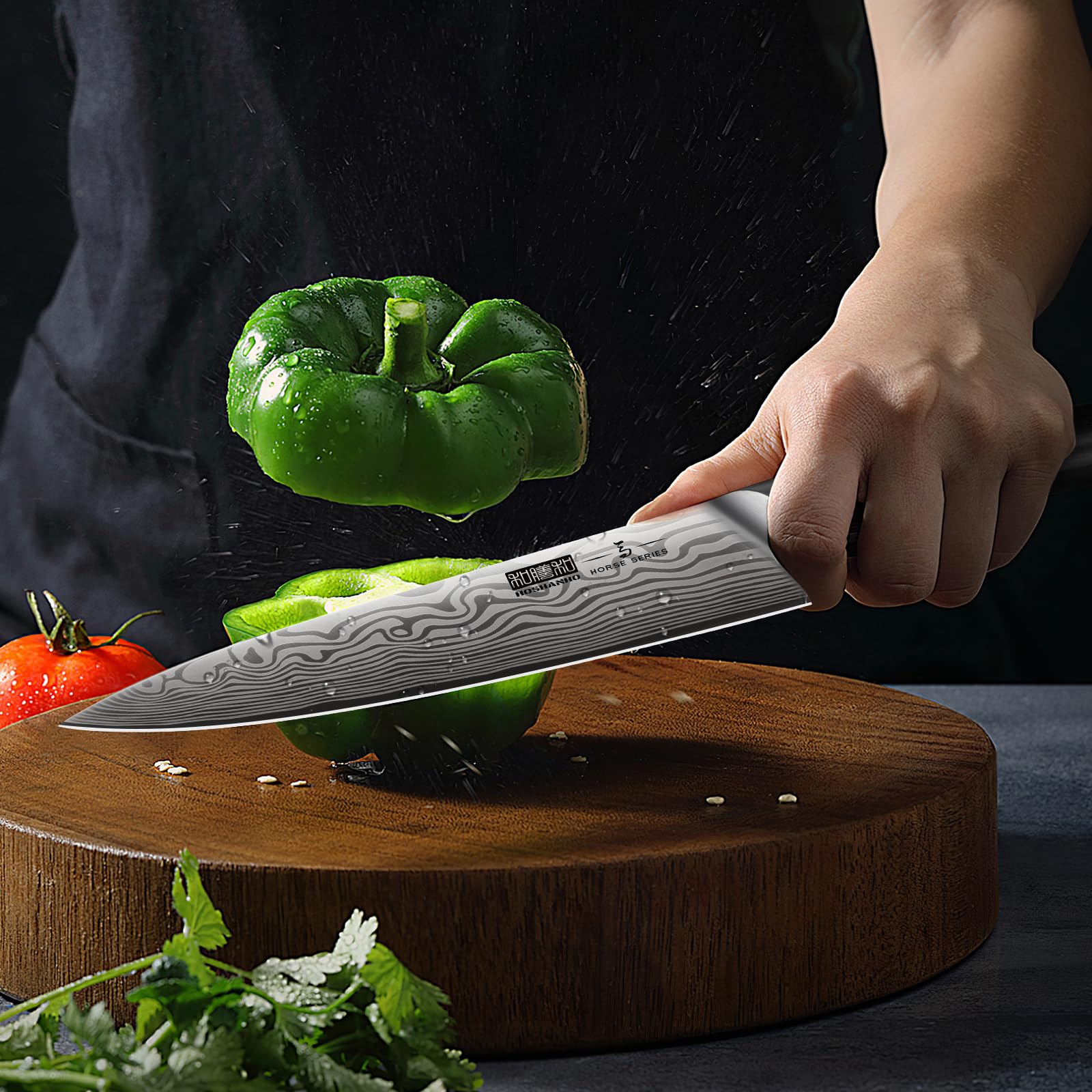HOSHANHO included scissors add versatility for herbs and peeling tasks