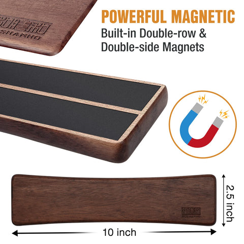 HOSHANHO arc design magnetic strip adds modern kitchen style.