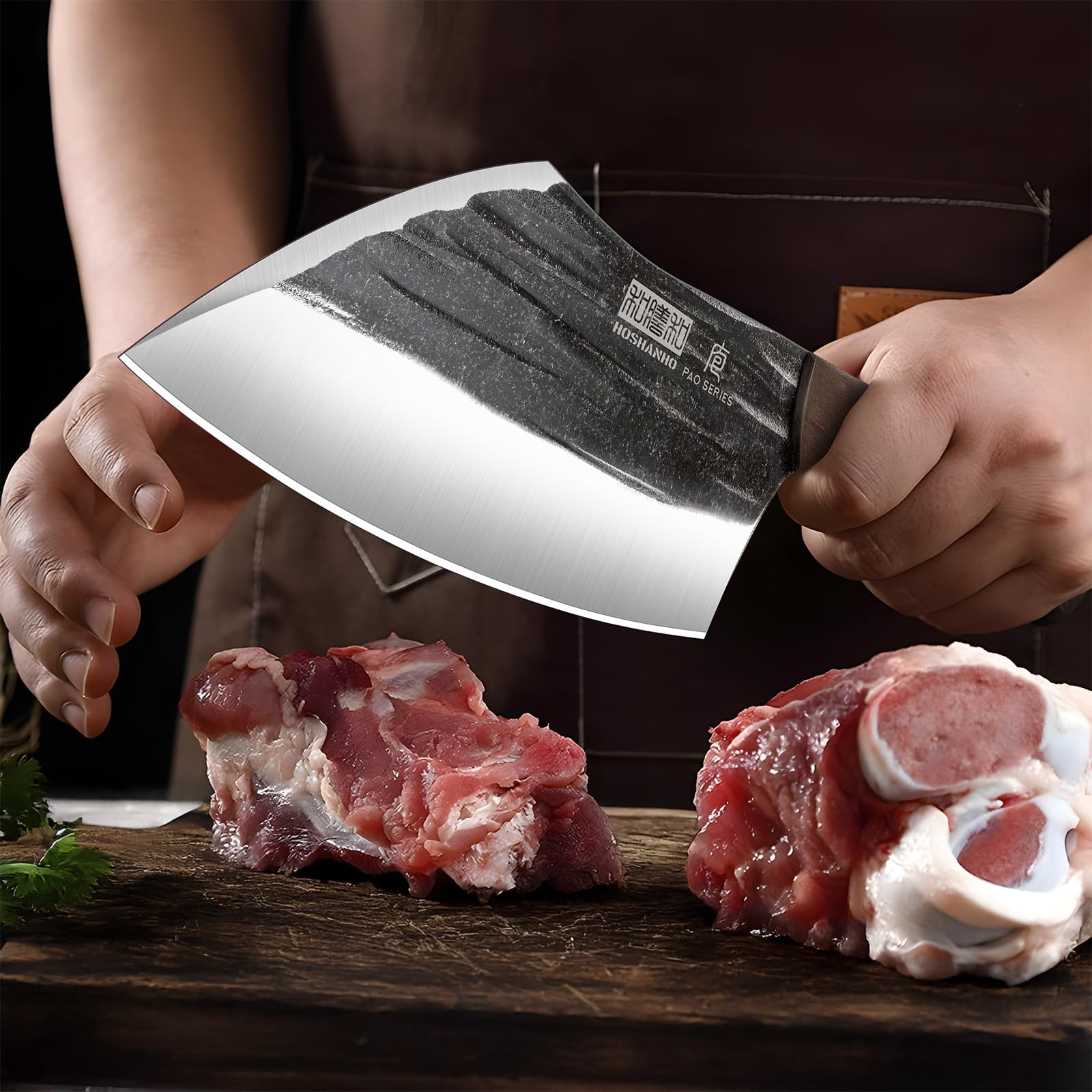 HOSHANHO bone and vegetable cutting capability supports dual kitchen tasks.