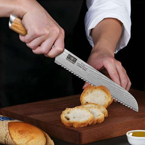 HOSHANHO knife cuts tomatoes and cakes with precision