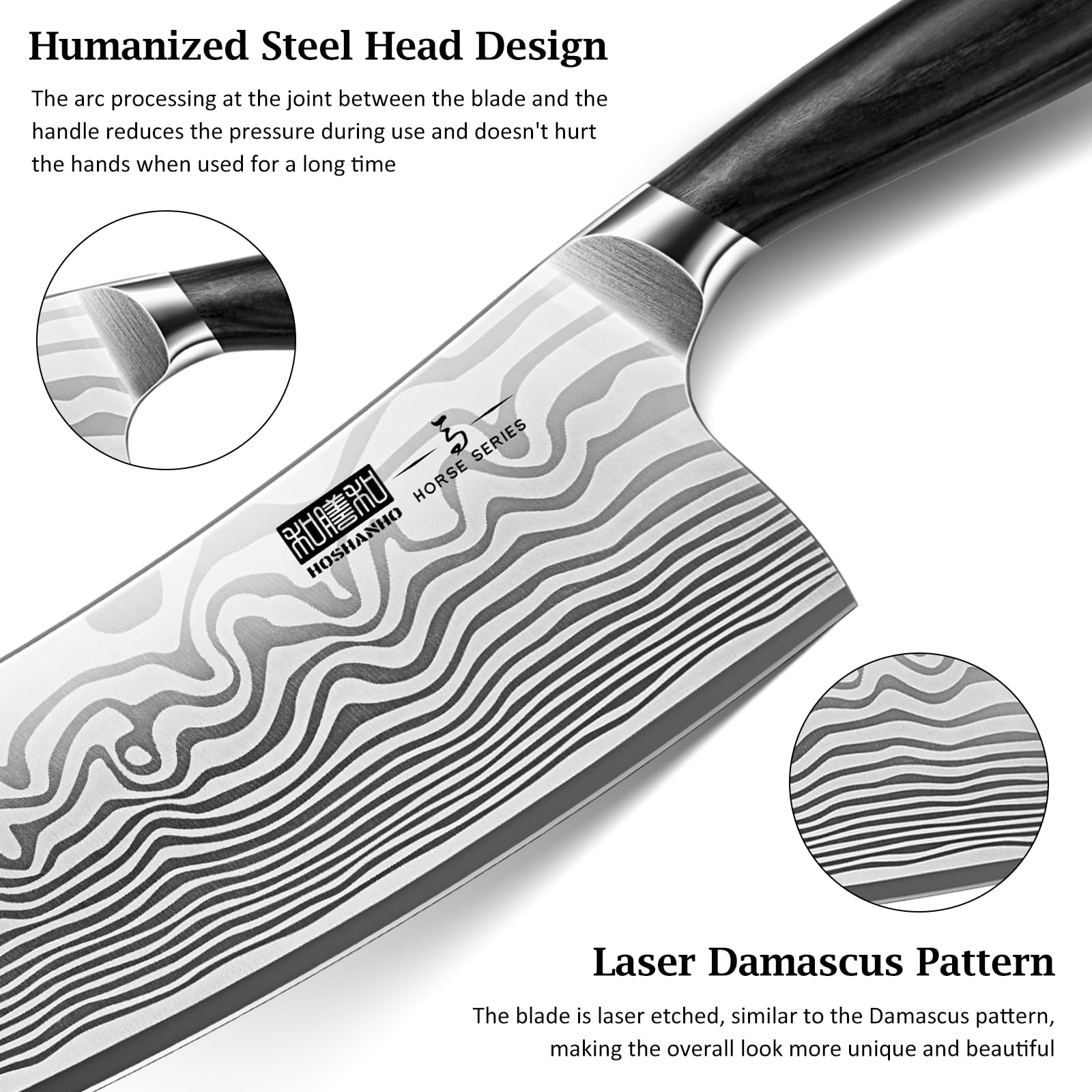HOSHANHO hand-sharpened razor-edge blade enables precise cuts with minimal effort.