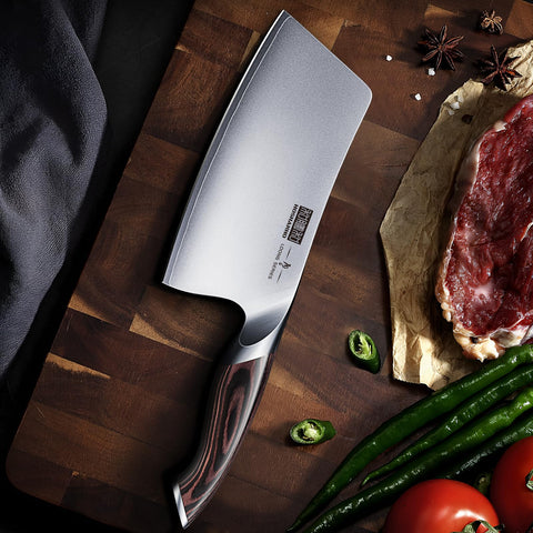 HOSHANHO Cleaver care and cleaning keeps the blade sharp and durable.