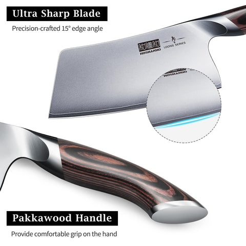 HOSHANHO 7-Inch blade in Japanese steel demonstrates toughness and sharpness.