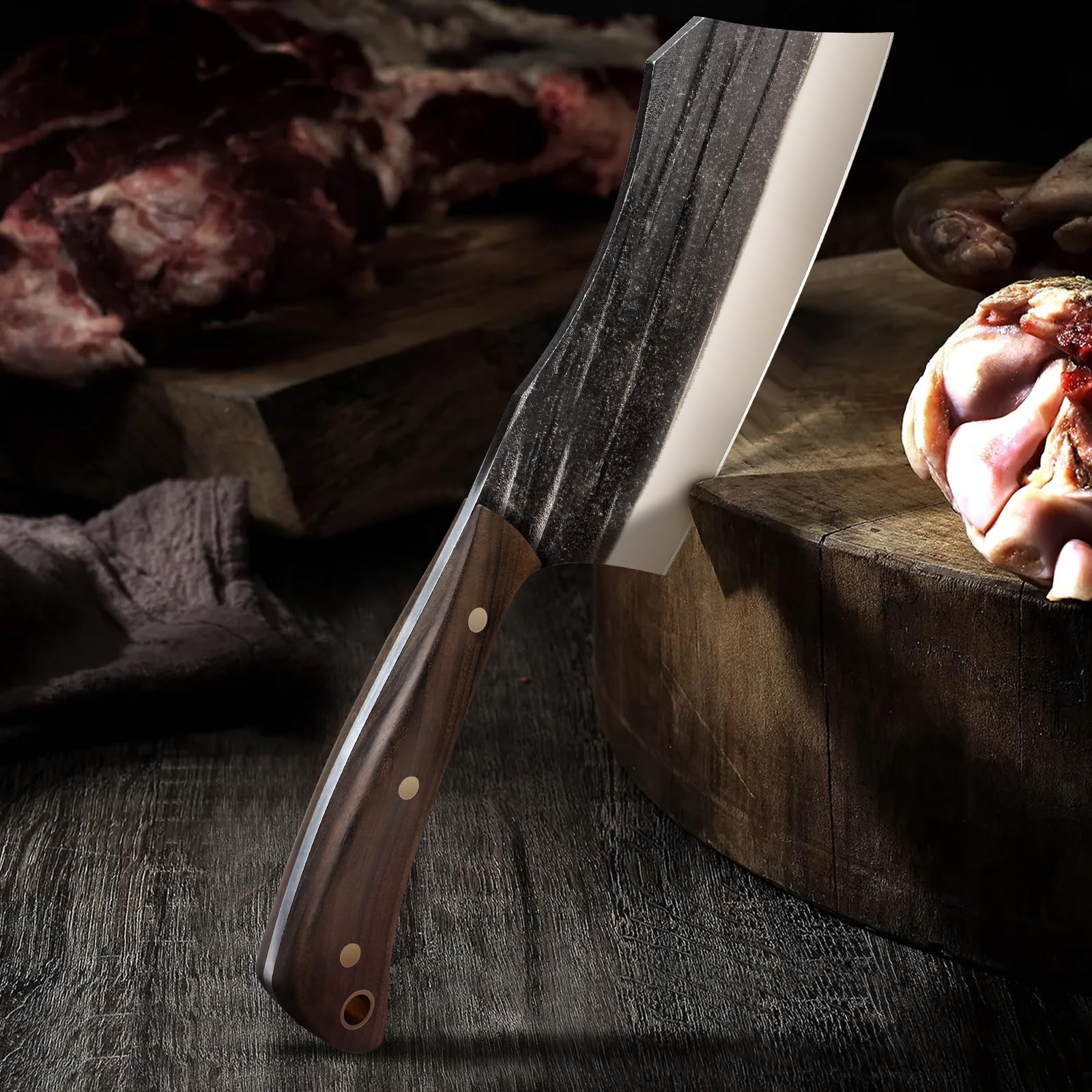 HOSHANHO set displayed on a cutting board for home barbecues