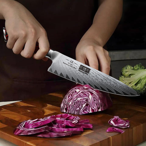 Hand-ground 12-15 degree edge on HOSHANHO knives for professional precision