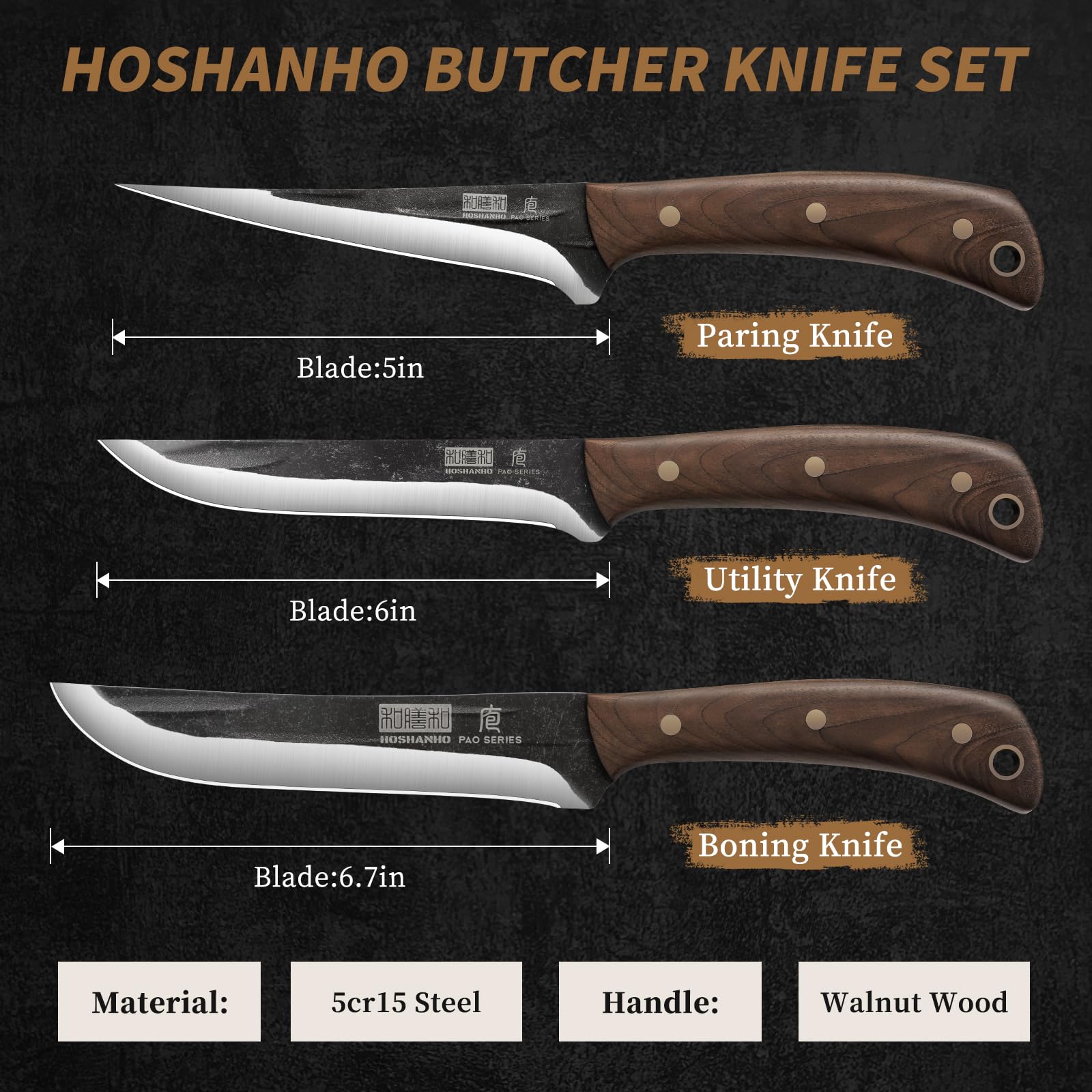 HOSHANHO dividing knife 6-inch clean, even portioning for meals