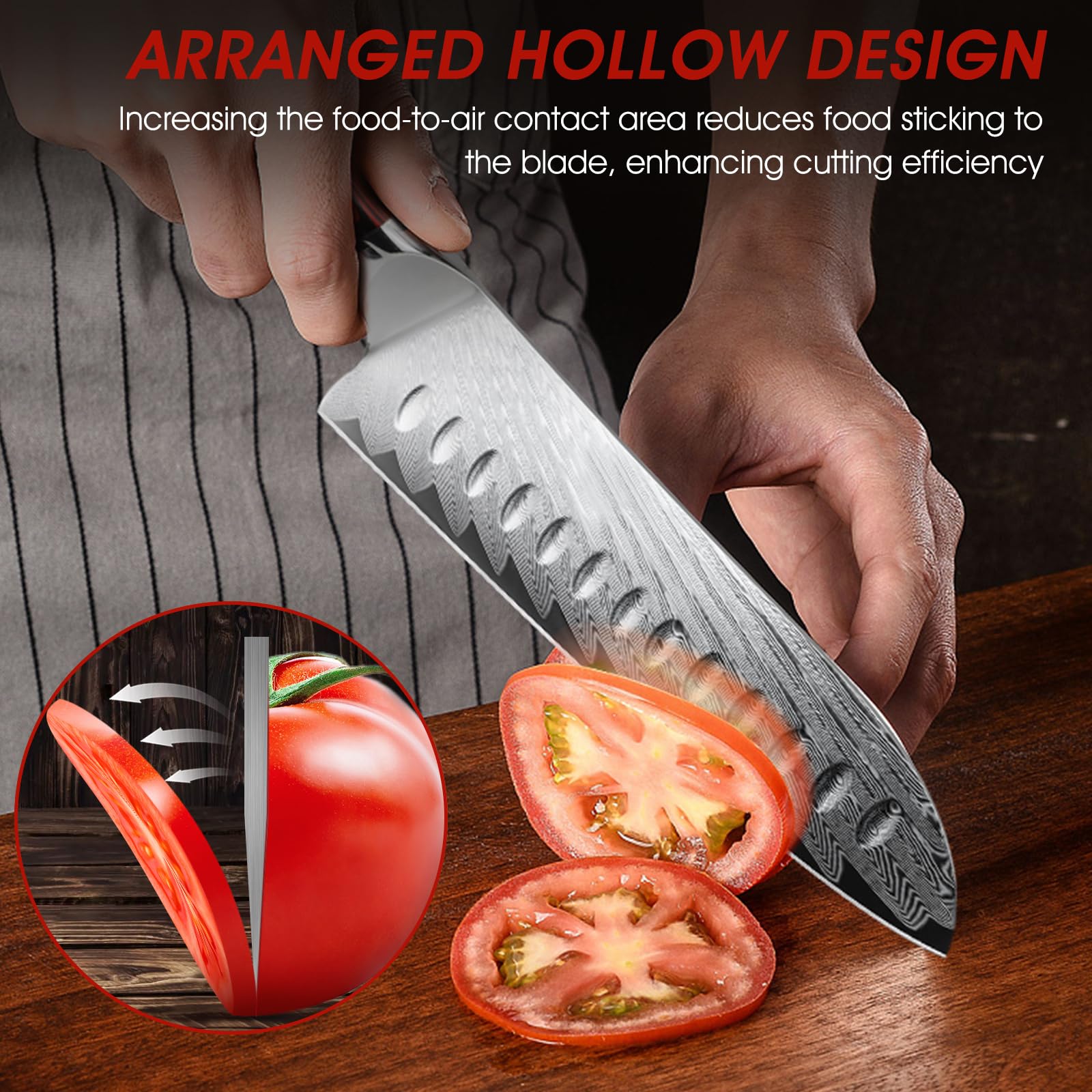 HOSHANHO ergonomic G10 handle for comfortable control.