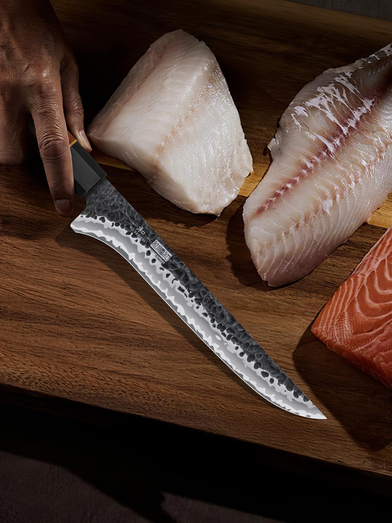 HOSHANHO versatile knife ideal for fish, meat, and poultry tasks in kitchen