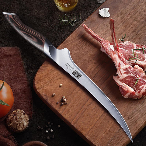 HOSHANHO frosted texture knife stands out in any kitchen.