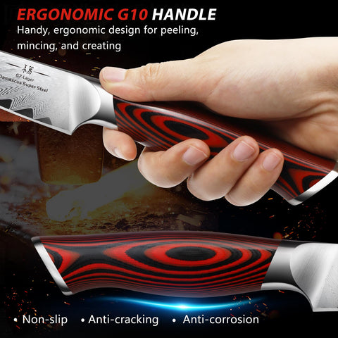 HOSHANHO G10 handle ergonomic design improves grip and comfort.