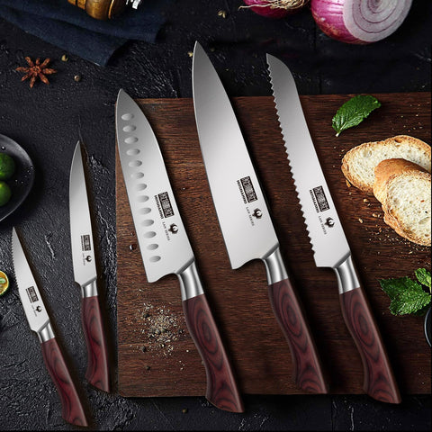 HOSHANHO gift-ready kitchen knife set, ideal for weddings or housewarmings