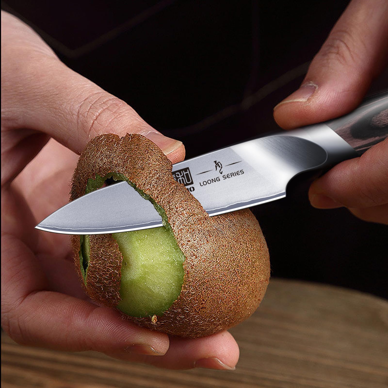 HOSHANHO gift-ready paring knife on display.