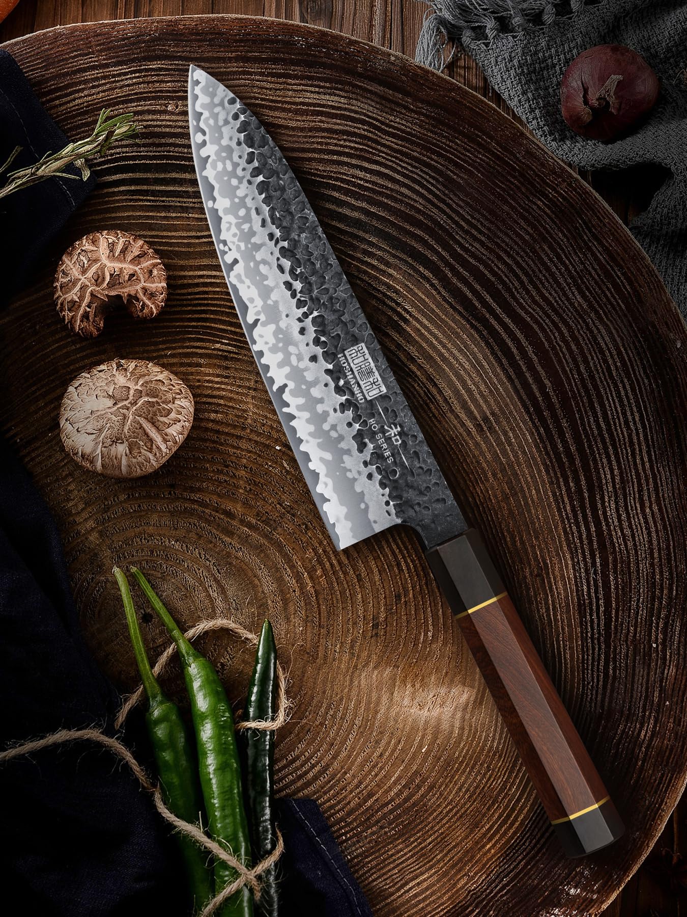 HOSHANHO gyuto balanced design enhances control during slicing