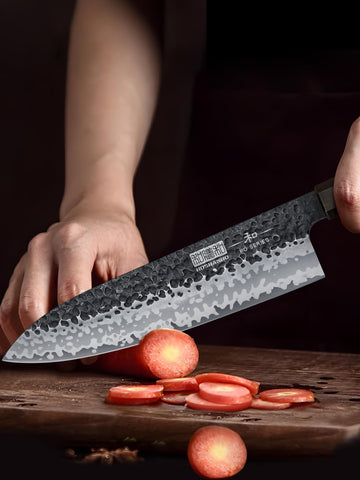 HOSHANHO gyuto ultra-sharp V-edge ready for clean cuts