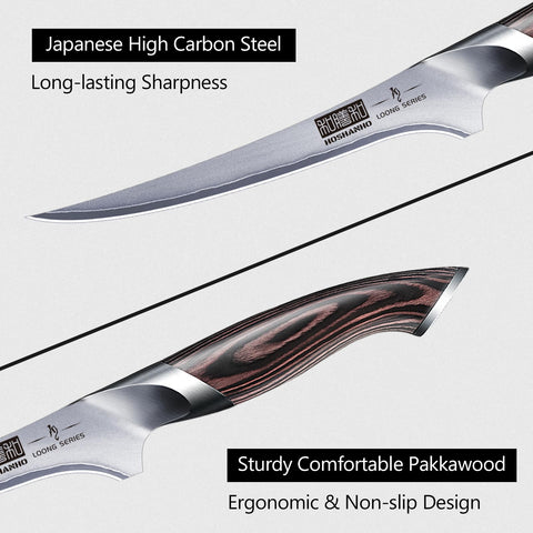 HOSHANHO high-carbon steel 10Cr15CoMoV for lasting sharpness and durability.