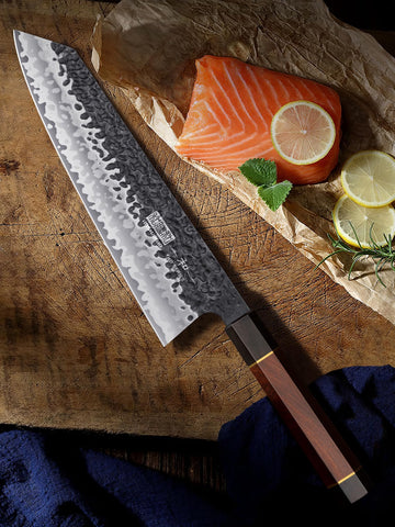 HOSHANHO kiritsuke knife core technology 10Cr15CoMoV delivers hardness and longevity.