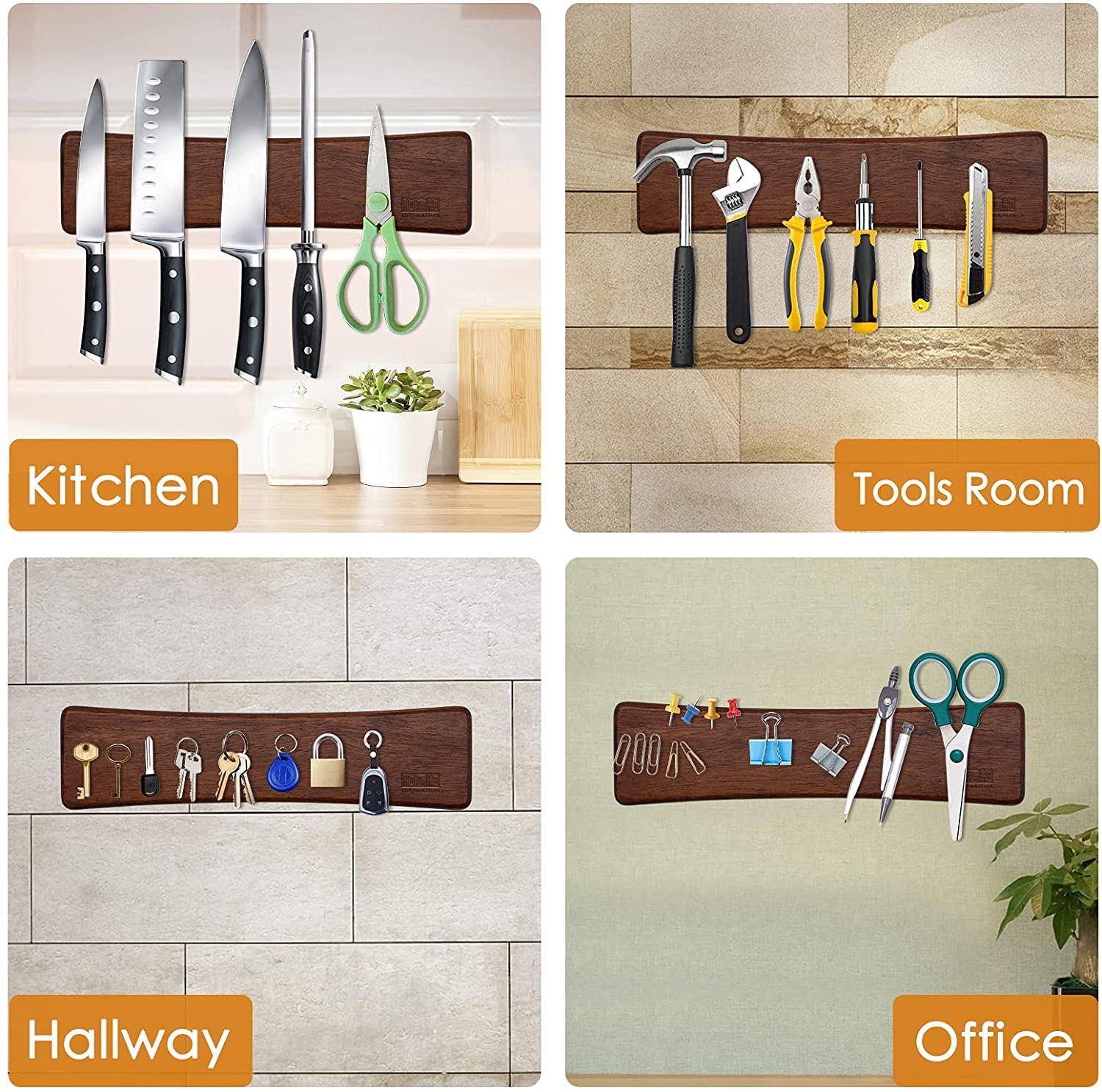 HOSHANHO kitchen organizer keeps gadgets within arm's reach during cooking.