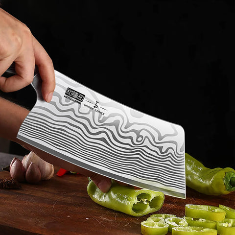 HOSHANHO 15-degree edge ensures precise cuts with extended edge retention during prep tasks.