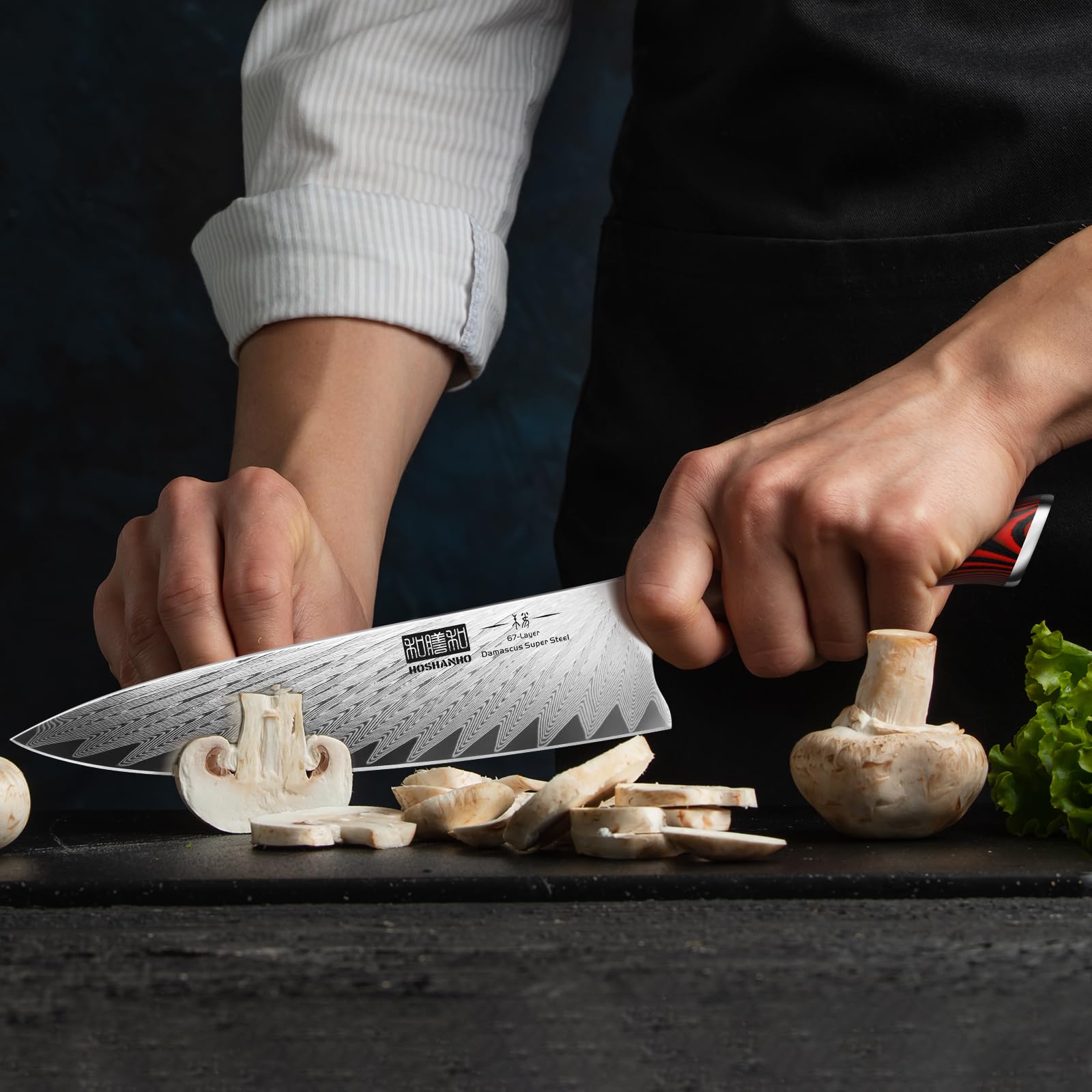 HOSHANHO in-action slicing ingredients with control and precision