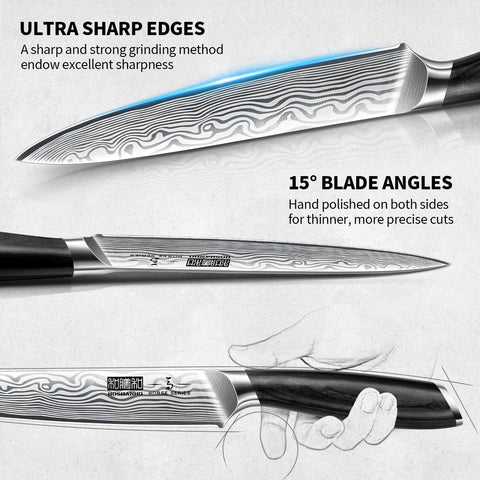 HOSHANHO 6-inch utility knife for versatile daily tasks
