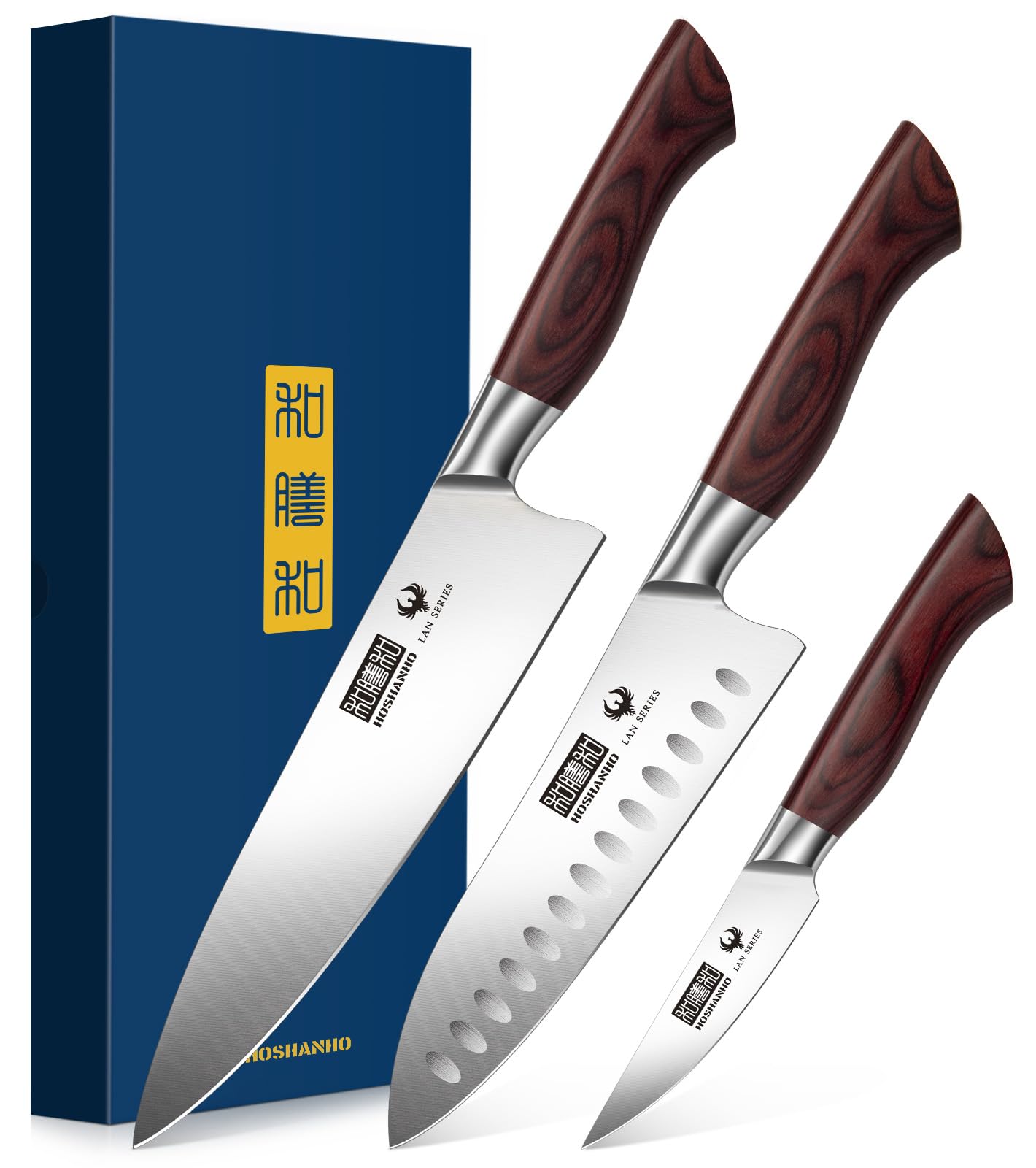 HOSHANHO knife-set boxed, a ready-to-gift bundle for aspiring home cooks.