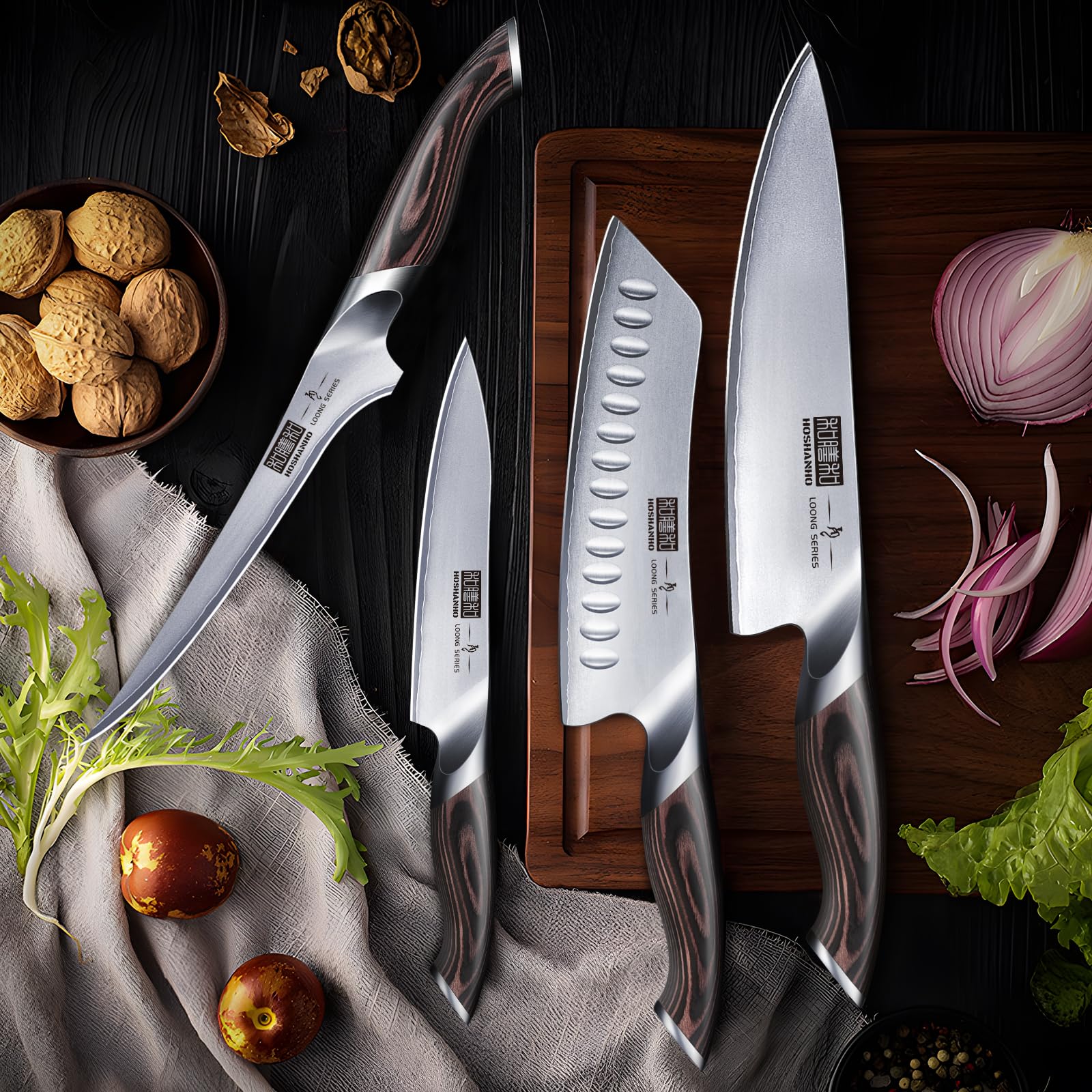 HOSHANHO sharpening rod enables quick touch-ups to maintain edge sharpness