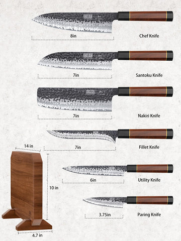 HOSHANHO magnetic knife block close-up showing secure hold and convenient reach