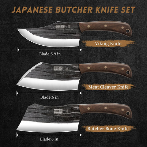HOSHANHO meat-cleaver knife shown for robust chopping and thick cuts