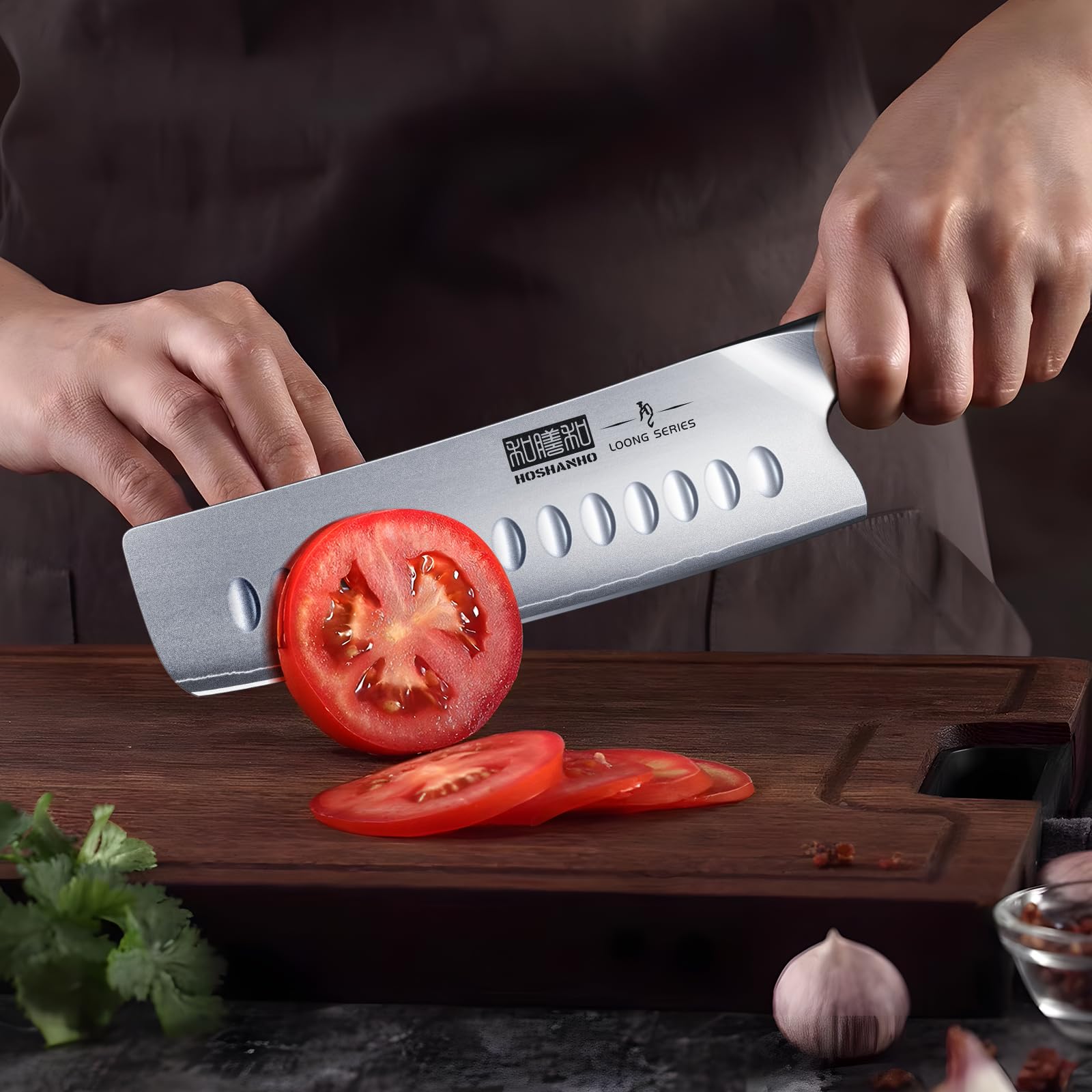 HOSHANHO multipurpose knife handles vegetables, meat, and fruits with ease