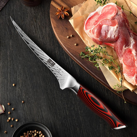 HOSHANHO professional kitchen knife for precise filleting and deboning.