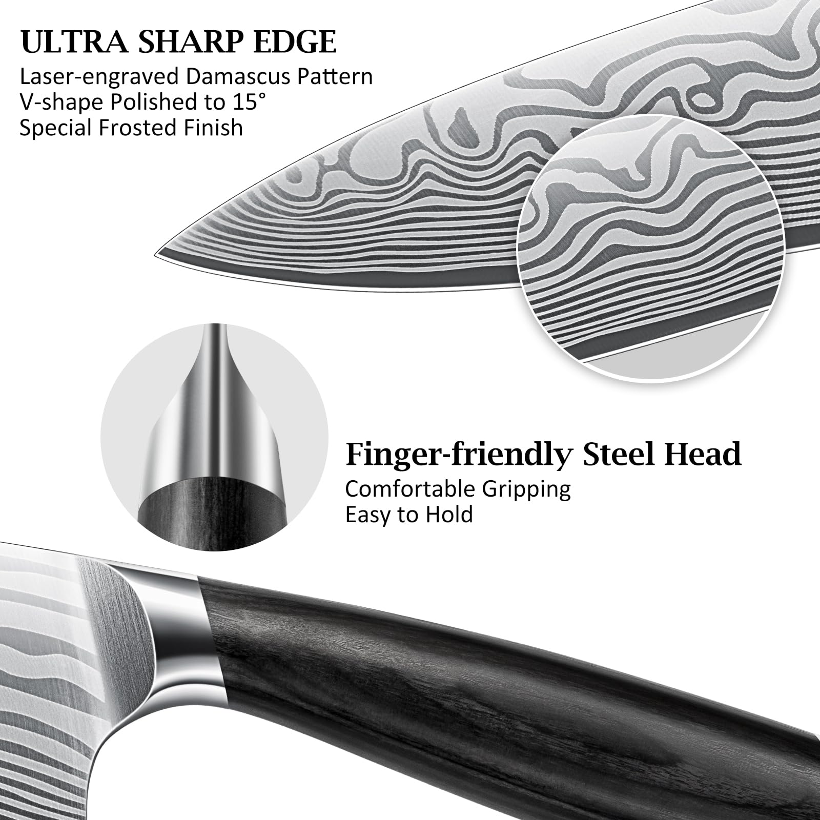 HOSHANHO ultra-sharp 15-degree edges enable clean cuts with less effort
