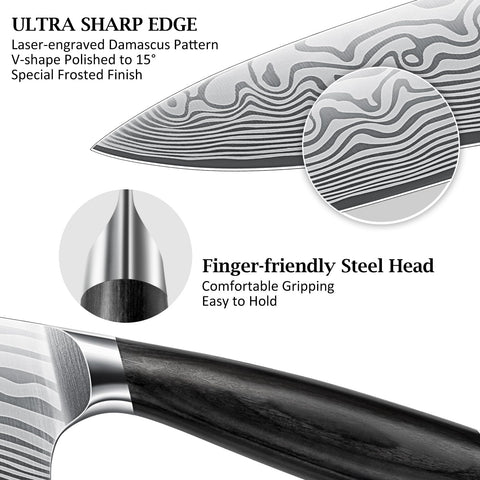 HOSHANHO ultra-sharp 15-degree edges enable clean cuts with less effort