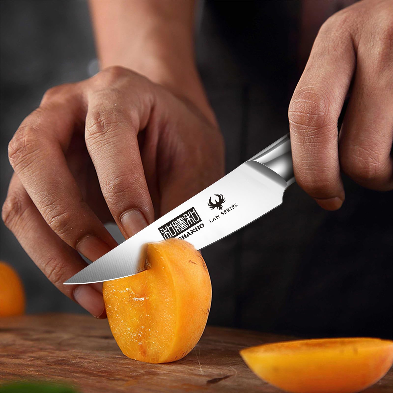 HOSHANHO ultra-sharp edge demo, reduced drag for cleaner slices.