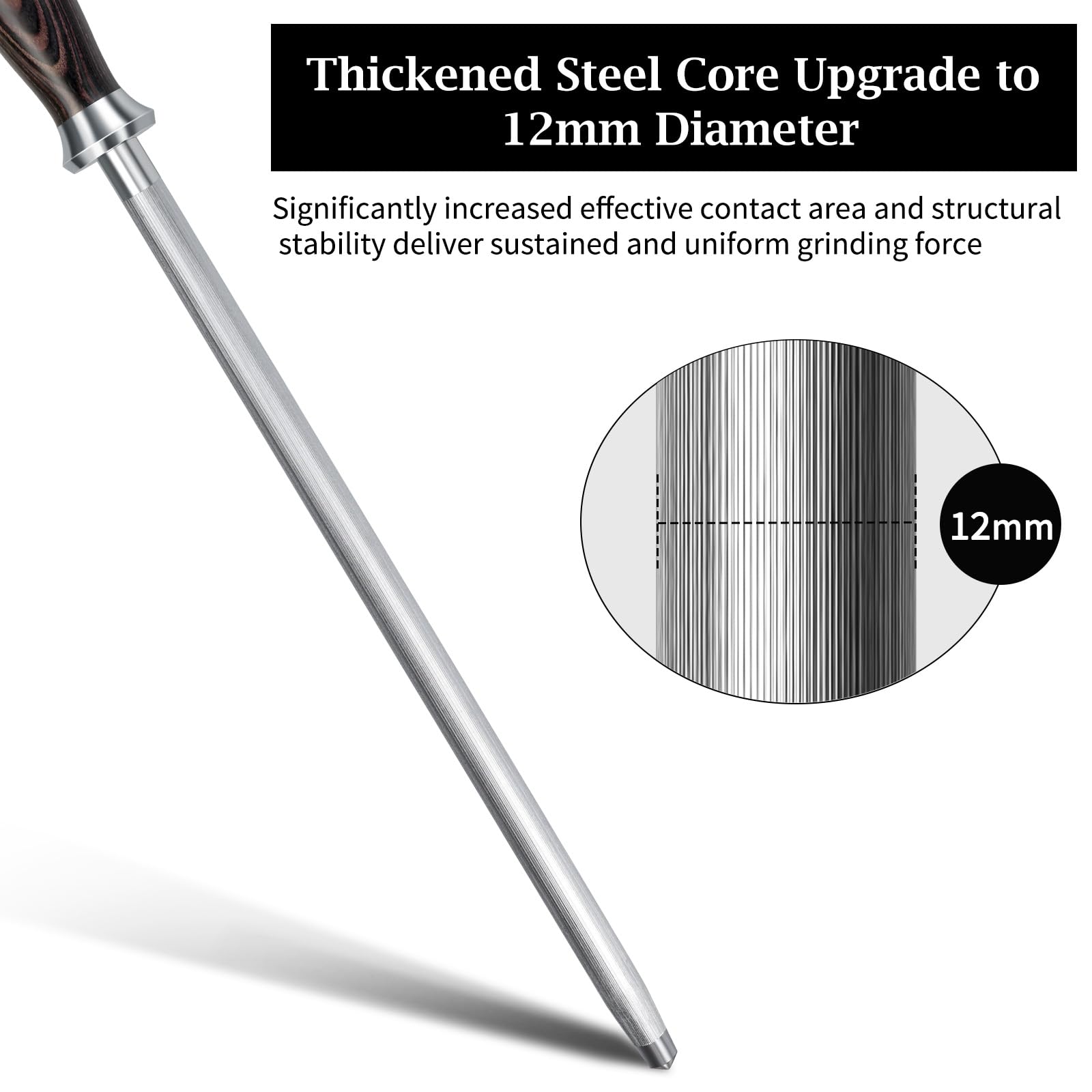 HOSHANHO honing rod vertical sharpening surface for consistent angles