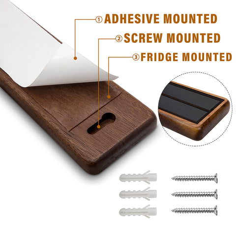 HOSHANHO wall-mount knife holder frees counter space.