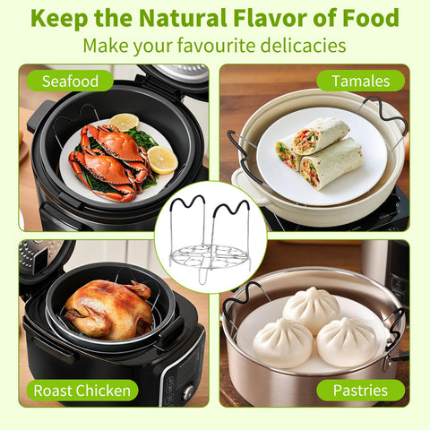 Hosimay compatible with 6-8 quart pots for versatile steaming