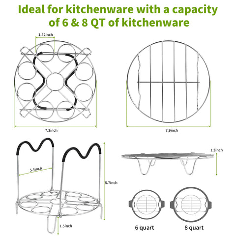 Hosimay stainless-steel pot trivet without handles provides sturdy support for lifting and cooling