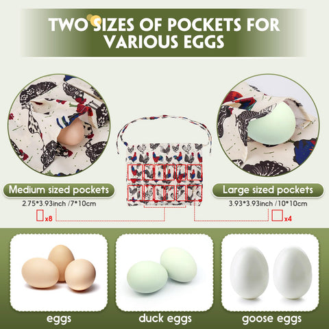 Hossmily folded-pocket design eases egg insertion and prevents eggs from slipping out.