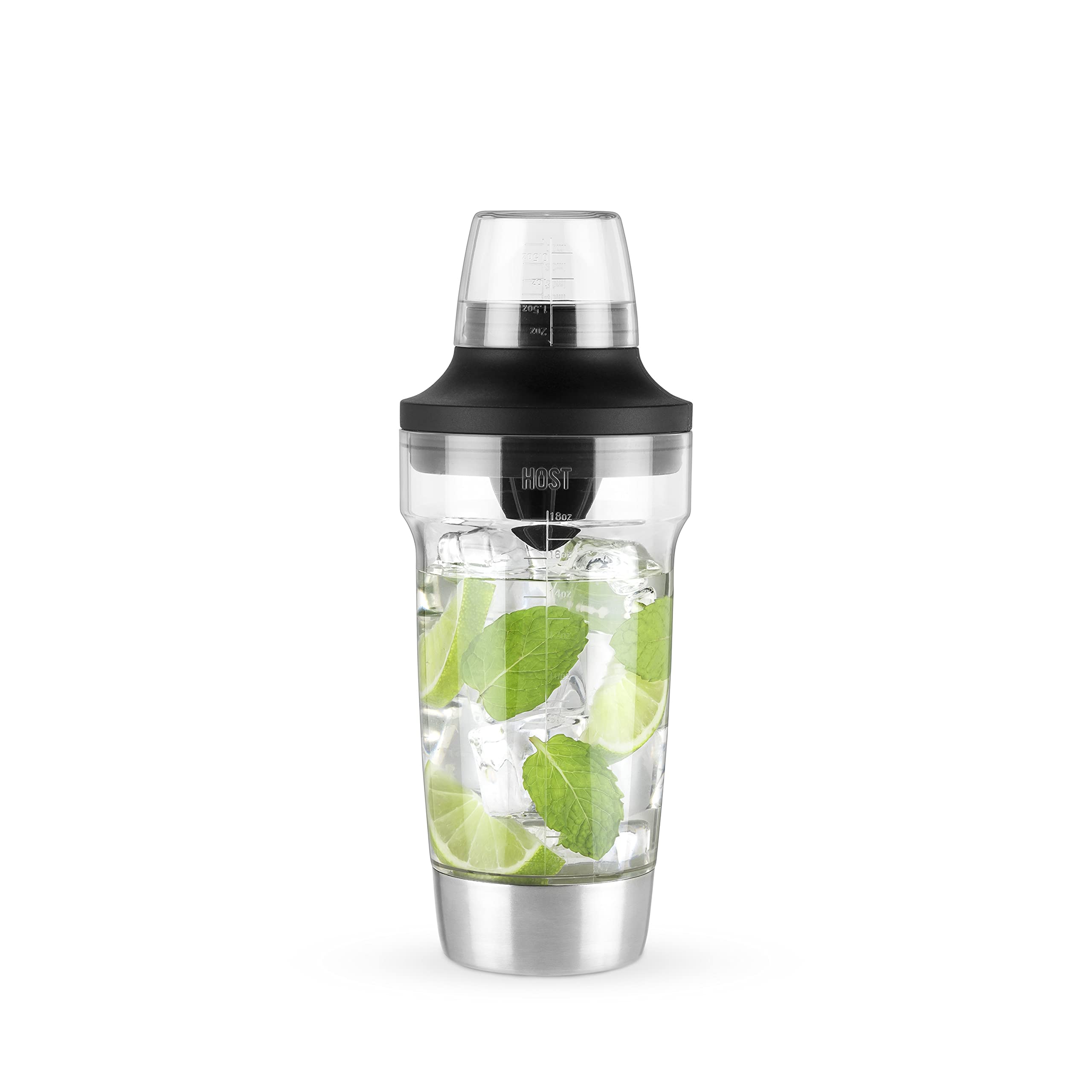 Host All-in-One Cocktail Shaker with measurements for precise drinks.